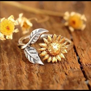 Floral Sunflower You’re My Sunshine Ring